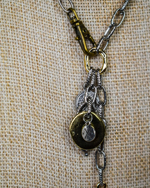 VINTAGE COIN DANGLE NECKLACE