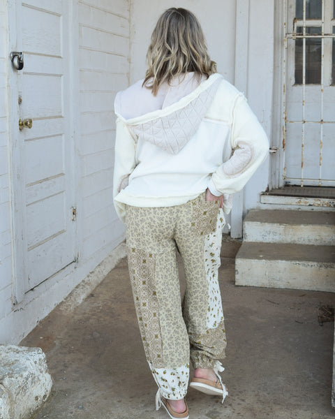 OH MY FLOWERS PANT BY POL - SAND MULTI