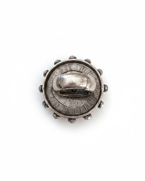 Roman Coin Stretchy Ring - Silver