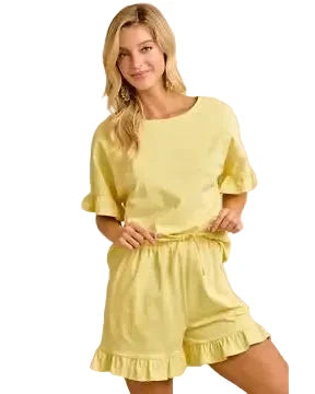 Lemon Drop Top and Short Set