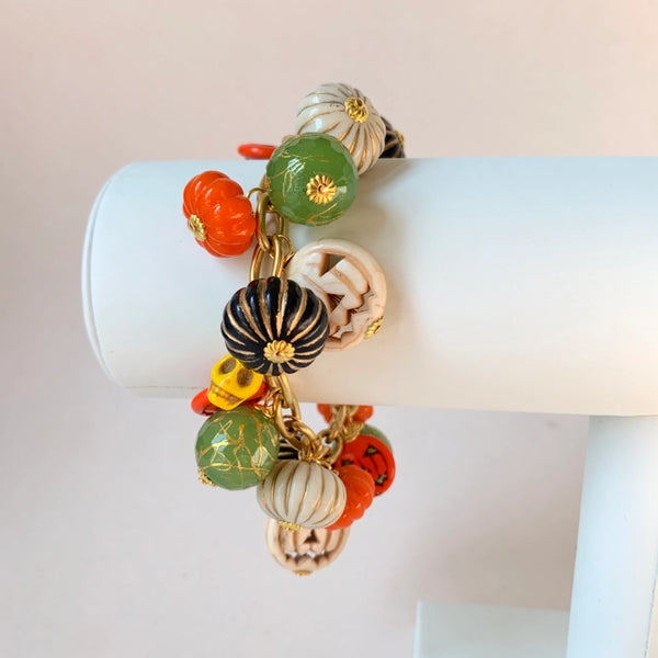 PUMPKIN KING HALLOWEEN CHARM BRACELET