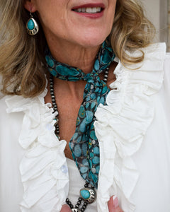 TURQUOISE MEDALLION BANDANA BY JUNK GYPSY