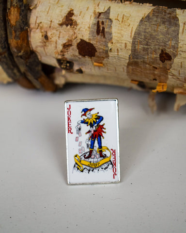 JOKER CARD STRETCHY RING - SILVER