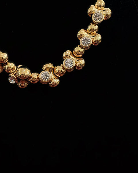 Bubbles & Bling Necklace - Gold