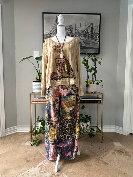 LEOPARD GARDEN SWEATSHIRT BY A RARE BIRD