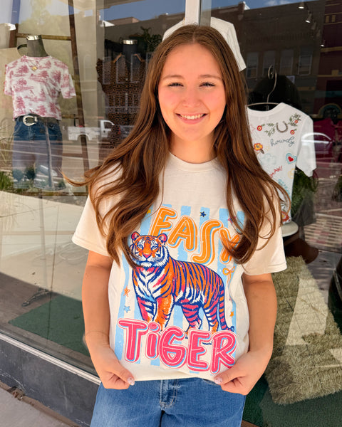 Easy Tiger Graphic Tee - Natural
