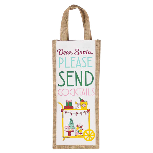 SANTA SEND COCKTAILS WINE BAG