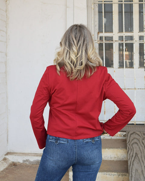 MILITARY JACKET BY JUNK GYPSY - RED