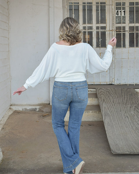 THE BLAIR TOP- OFF WHITE