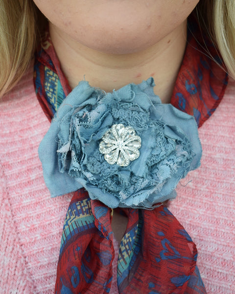 HAND DYED FLORAL SLIDE - BY A RARE BIRD - 3 COLORS