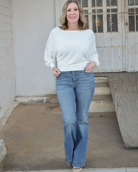 THE BLAIR TOP- OFF WHITE