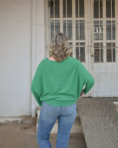 ELLA TOP  - KELLY GREEN - Salty Lime Boutique