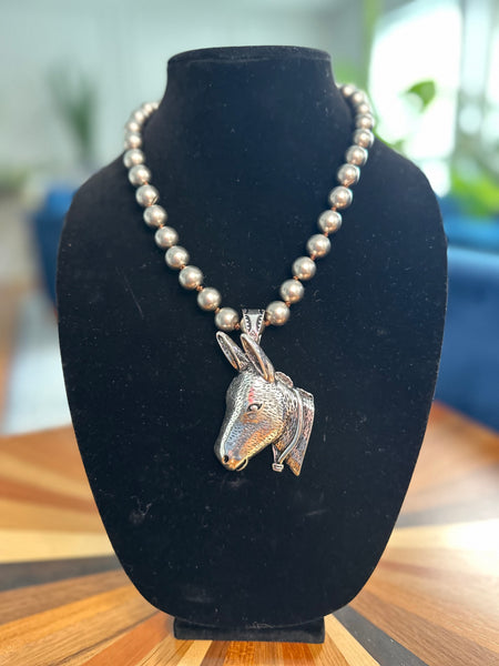 DONKEY CHUNKY CHAIN NECKLACE - SILVER