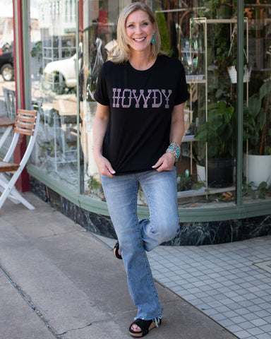 HOWDY T SHIRT - BLACK