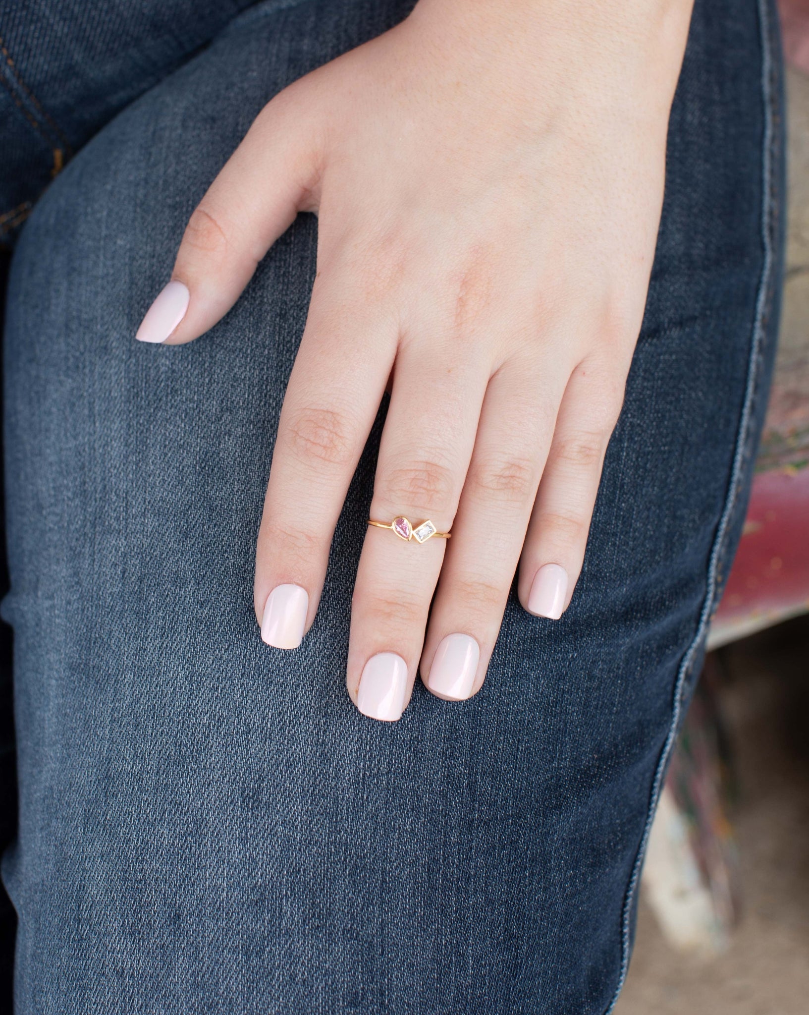 STELLA GOLD DIPPED CZ RING