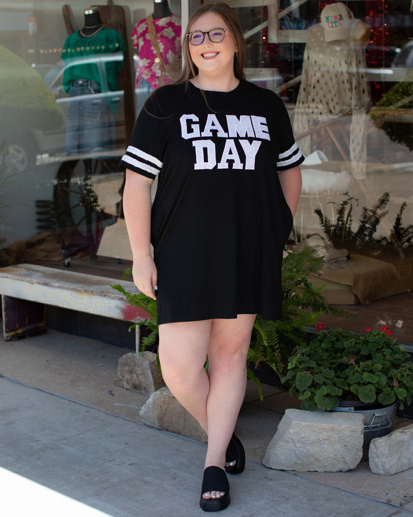 Game Day Sequin T-shirt Dress