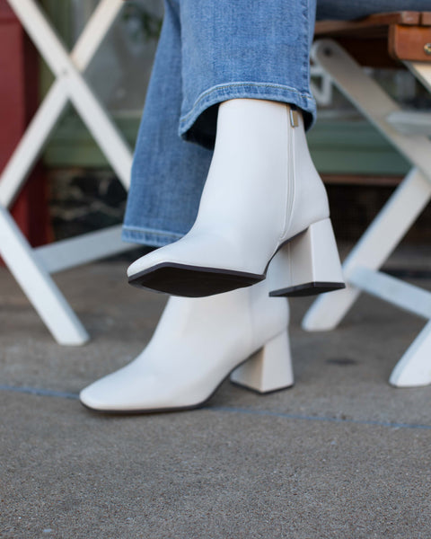 FELICIA SMOOTH BOOT BY CORKY'S - IVORY