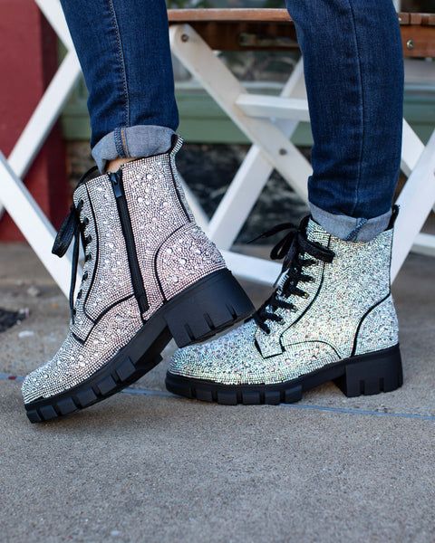 MOOD CLEAR RHINESTONE BOOT BY CORKY'S