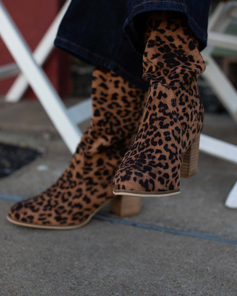 WICKED FAUX SUEDE BOOT BY CORKY'S - LEOPARD
