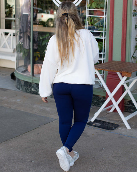 BUTTERY SOFT ACTIVE LEGGINGS - NAVY