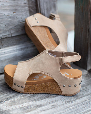 REIN WEDGE BY VERY G - TAUPE