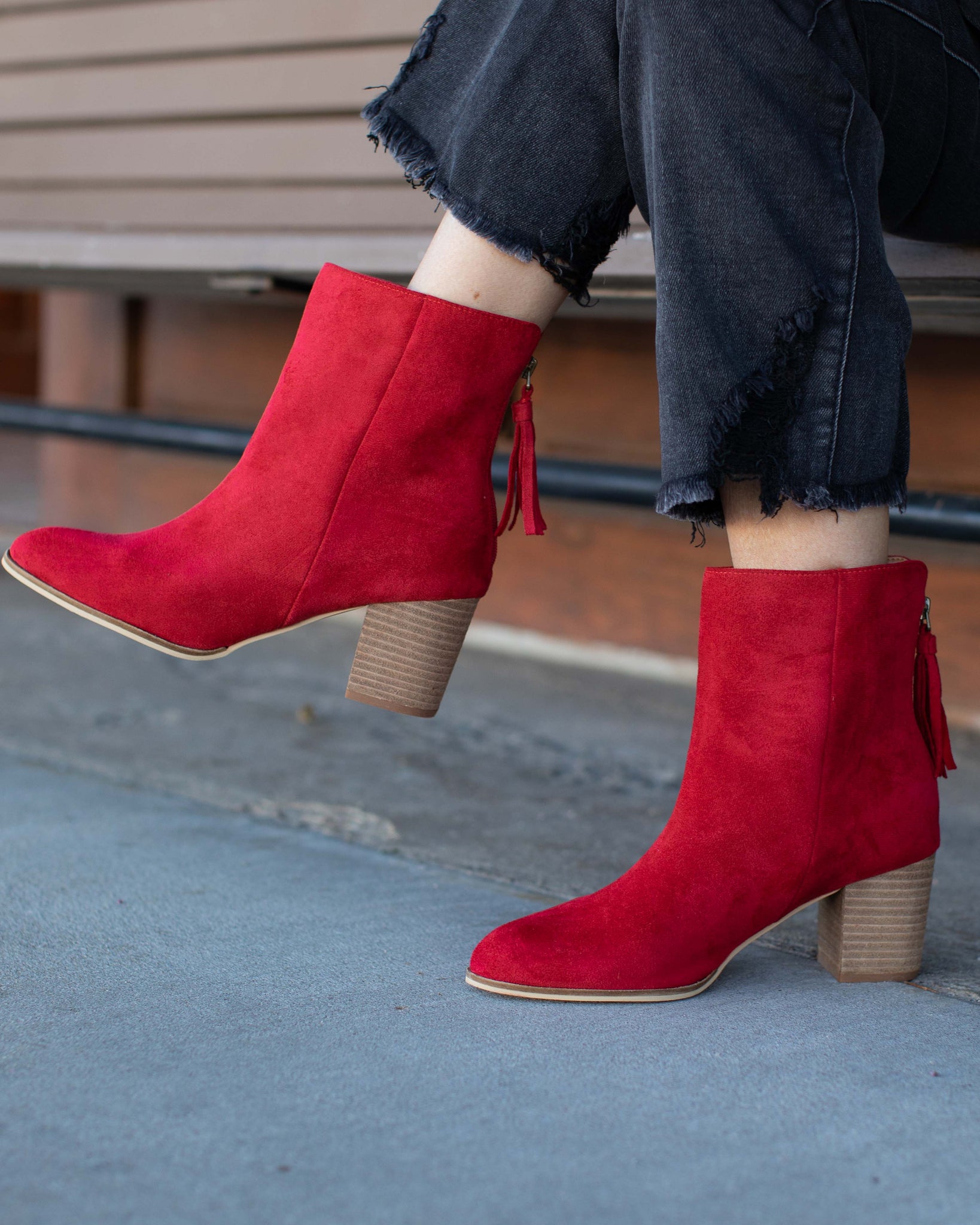 BOUJEE HEY GIRL BOOT BY CORKYS - RED - Salty Lime Boutique