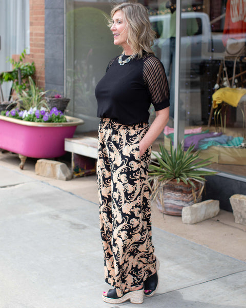 BEAUTIFUL THE WAY YOU ARE SMOCKED WAIST MAXI PANTS