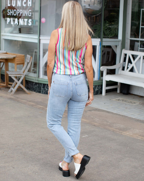 HW VINTAGE CUFFED JOGGER JEANS BY JUDY BLUE