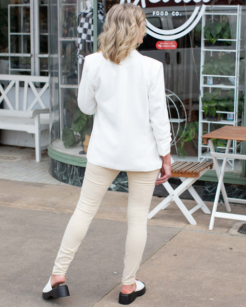 AMERICAN LOVE SONG TAILORED BLAZER - OFF WHITE