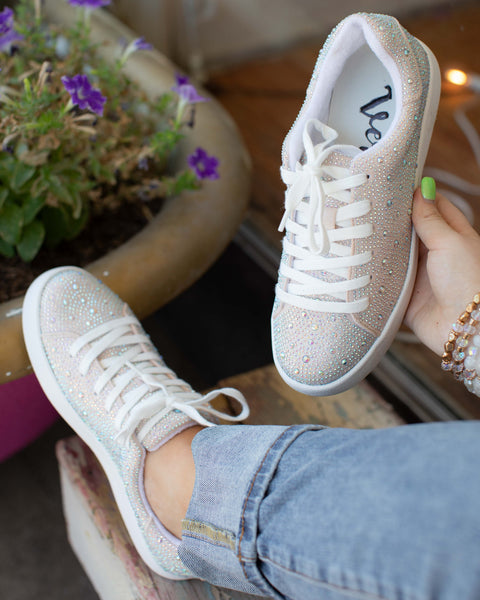 FLIRTY - JEWELED RHINESTONE SNEAKER BY VERY G