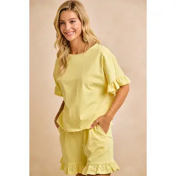 Lemon Drop Top and Short Set