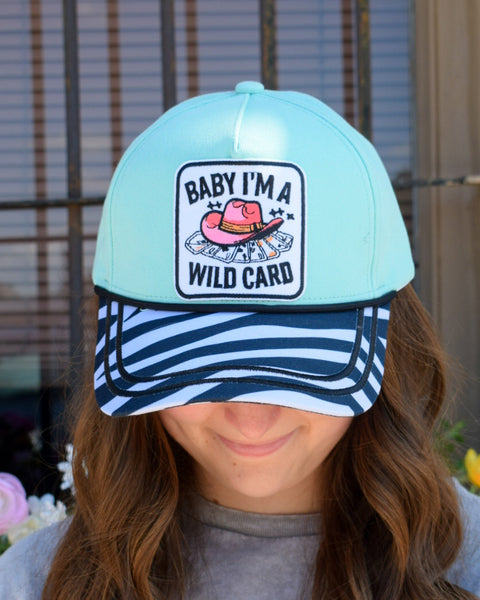 Baby I'm A Wild Card Trucker Hat - Salty Lime Boutique
