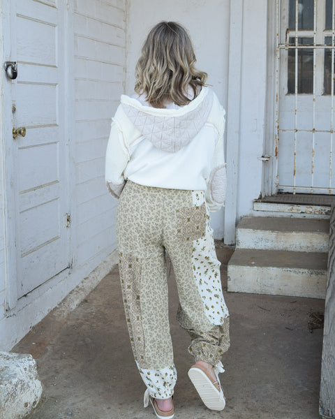 OH MY FLOWERS PANT BY POL - SAND MULTI