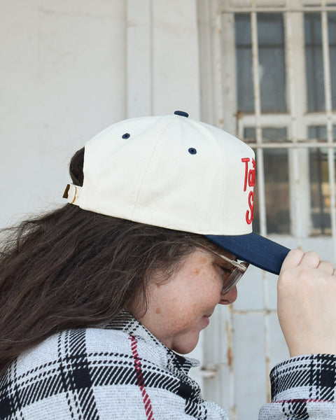 TAILGATE SEASON EMBROIDERED CAP - TAN