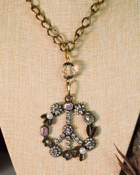 BOHO PEACE SIGN NECKLACE