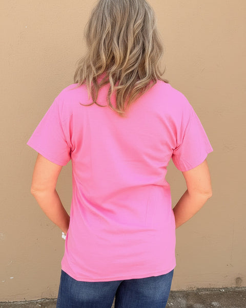 Glam Donkey Graphic Tee - Bubble Gum Pink - Reg/Curvy - Salty Lime Boutique