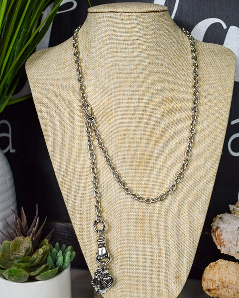 VINTAGE SAINTS CHARMS ADJUSTABLE NECKLACE