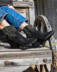 MAYRA BLING BOOT BY VERY G - BLACK