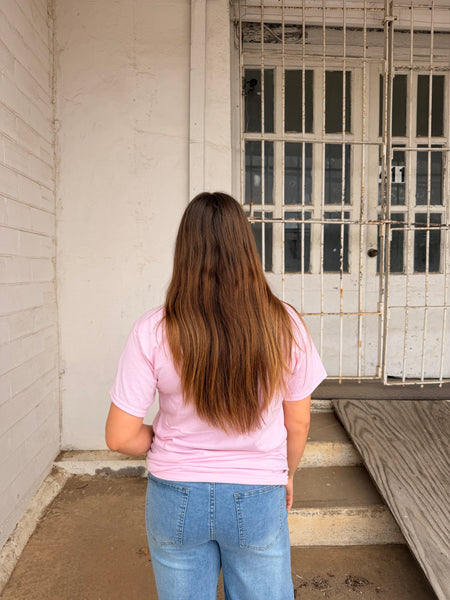 Cherries & Bows (Gildan Tee) : Light Pink / S - Salty Lime Boutique