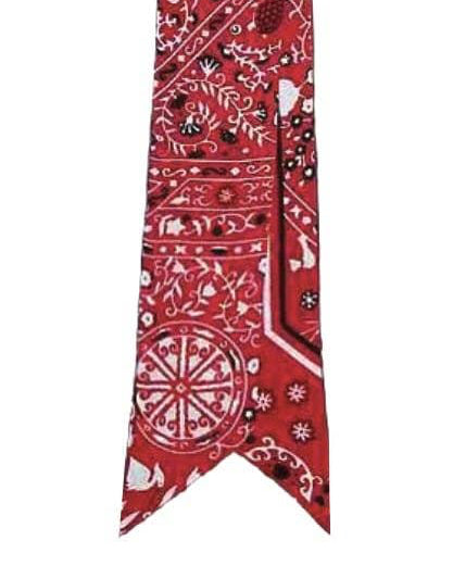 WLLS304 Bandana Skinny Scarf: Red - Salty Lime Boutique