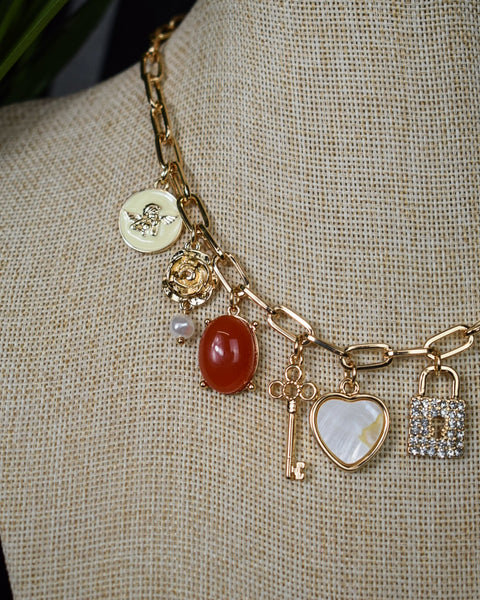 ALL THE PRETTY THINGS CHARM NECKLACE - GOLD