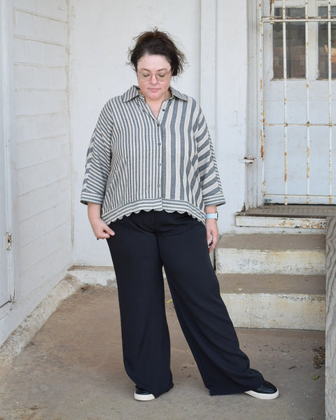 HAILEY TROUSER- BLACK - REG/CURVY
