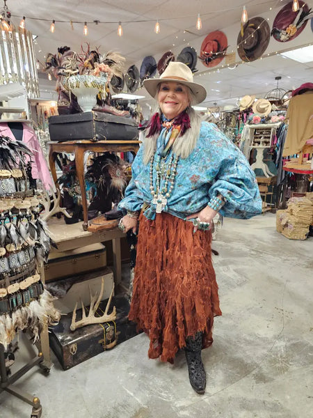 TURQUOISE DISTRESSED EYELET TOP - BY A RARE BIRD - Salty Lime Boutique