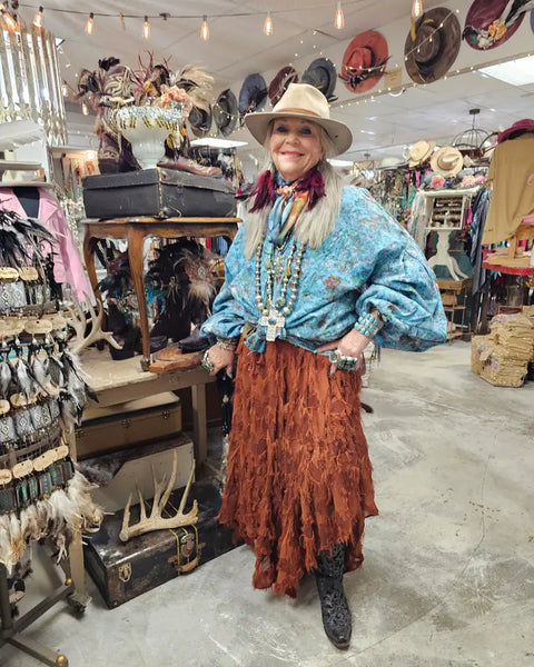 STAR SKIRT - BY A RARE BIRD - RUST - Salty Lime Boutique