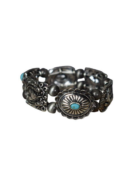 CONCHO & COWBOY HAT BRACELET