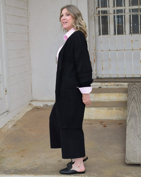 TERESA CARDIGAN  - BLACK