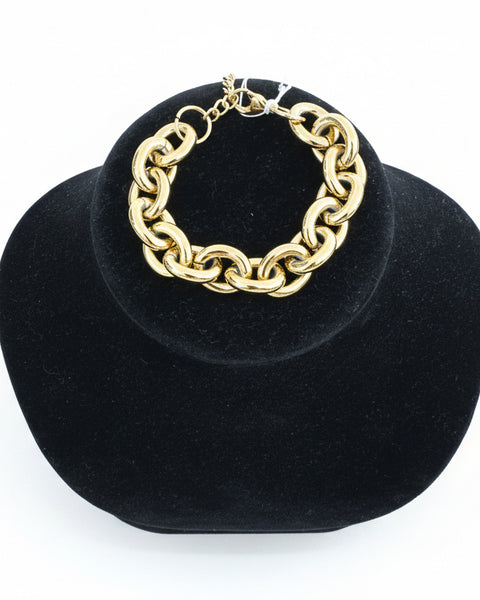 Jillian Gold Chunky Chain Bracelet | 18K Gold Plate, Water Resistant & Tarnish Resistant