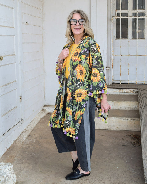 SUNFLOWER & SUNSHINE KIMONO - BY A RARE BIRD