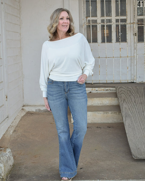 THE BLAIR TOP- OFF WHITE