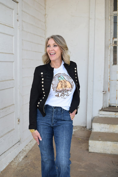 MILITARY JACKET BY JUNK GYPSY - BLACK